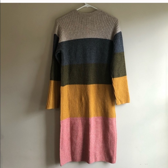 NWT Madewell color block sweater dress - Picture 3 of 5